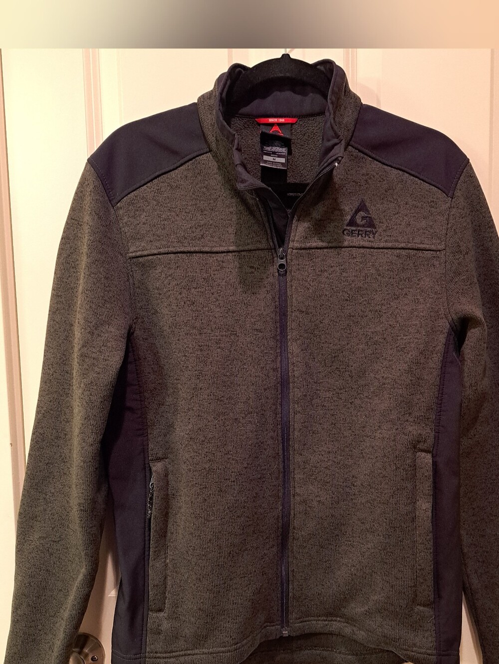 Gerry Weber Men's Olive Green and Black Lightweight Full-Zip Jacket